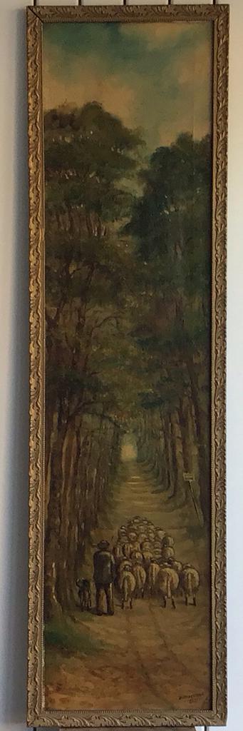 Schilderij van Jean Baptiste Hongenae - 1911, Antiek en Kunst, Kunst | Schilderijen | Klassiek, Ophalen