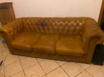 Canape cuir chesterfield, Maison & Meubles, Enlèvement, Comme neuf, Cuir