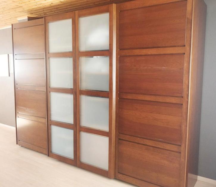 Mooie grote vierdelige kast.  Modern - klassiek, Huis en Inrichting, Kasten | Kleerkasten, Gebruikt, 200 cm of meer, 200 cm of meer