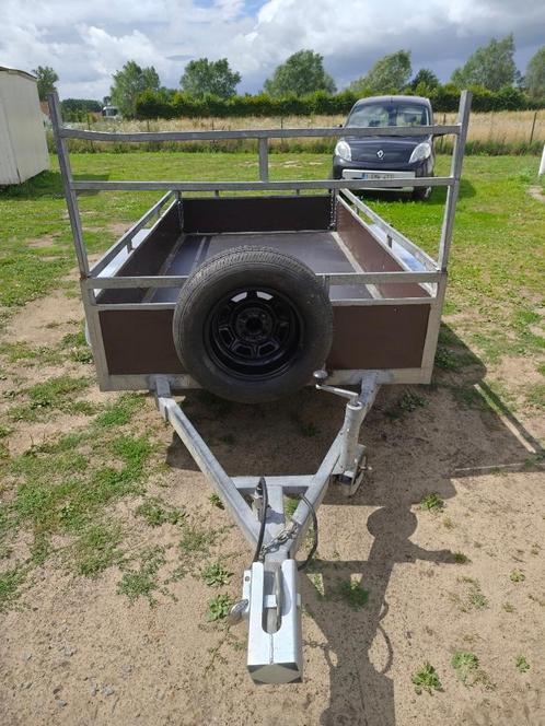 grote gegalvaniseerde aanhangwagen dubbelas zeer goede staat, Auto diversen, Aanhangers en Bagagewagens, Zo goed als nieuw, Ophalen