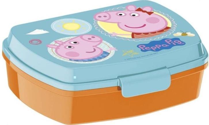 Peppa Pig Lunchbox / Broodtrommel / Brooddoos - Kunststof, Divers, Fournitures scolaires, Neuf, Enlèvement ou Envoi
