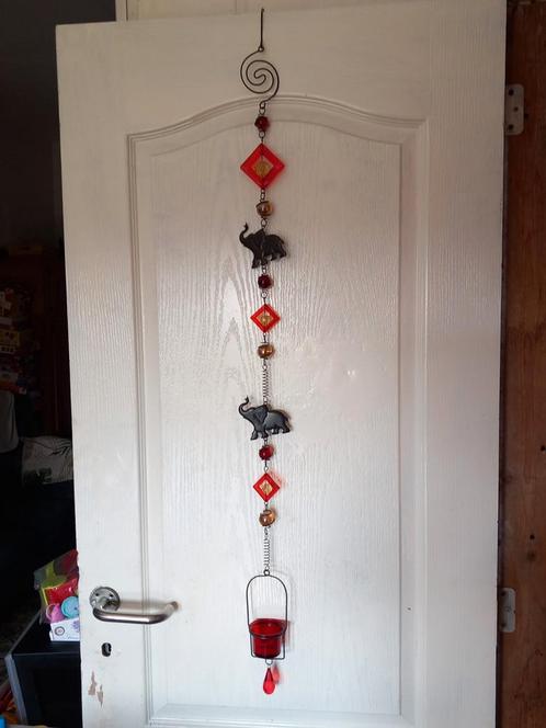 Photophore à suspendre éléphant, Huis en Inrichting, Woonaccessoires | Wanddecoraties, Zo goed als nieuw, Ophalen of Verzenden