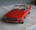 Ford Mustang 1964 rouge ,cabriolet,   Franklin Mint 1:24, Ophalen of Verzenden, Zo goed als nieuw, Auto, Overige merken