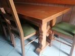 Te koop  eiken tafel 1m97 op 89+ 6 stoelen, Huis en Inrichting, Ophalen