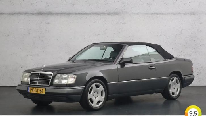 e220 cabrio 1994 oldtimer volledig in orde gezet., Auto's, Mercedes-Benz, Bedrijf, E-Klasse, Elektrische ramen, Benzine, Cabriolet