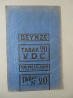 reclame verpakking Deynze Tabak 20 Van De Cruyssen Deinze, Verzamelen, Verzenden, Zo goed als nieuw, Tabaksdoos of Verpakking