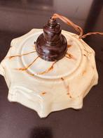 Vintage Art-Deco gemarmerde opaline glazen hanglamp., Antiek en Kunst, Ophalen of Verzenden