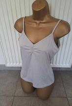 Topje met Mooie V-Hals in Prachtige Zilver-Muisgrijze Kleur, Kleding | Dames, Topjes, Nieuw, Ophalen of Verzenden, Grijs, Maat 36 (S)