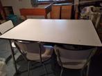 2 Tables et 3 chaises formica (lot), Huis en Inrichting, Ophalen, Gebruikt, Grijs, Drie
