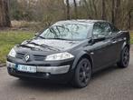 Renault Mégane Cabrio AUTOMAAT - 2.0i - 2004 - Leder,Digi AC, Auto's, Renault, 4 zetels, Elektrische ramen, Cabriolet, Zwart