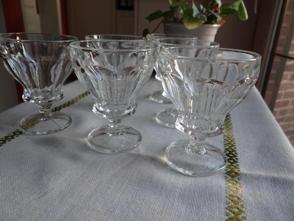 Coupes à dessert 6 pcs en verre, Enlèvement ou Envoi, Comme neuf