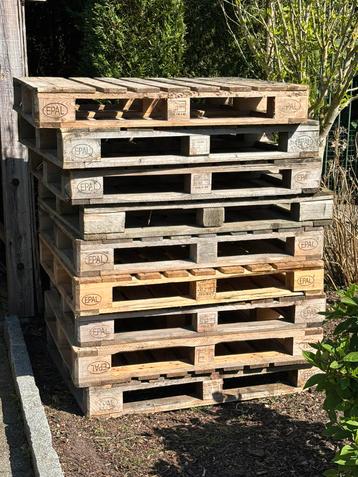 9 Europaletten, Doe-het-zelf en Bouw, Hout en Planken, Ophalen, Zo goed als nieuw