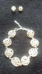 bracelet + boucles d'oreilles Argent 925, Bijoux, Sacs & Beauté, Envoi, Neuf, Argent, Argent
