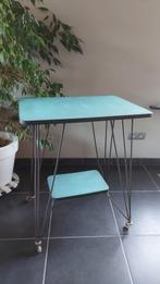 Vintage TV tafeltje op wieltjes, Antiek en Kunst, Ophalen of Verzenden