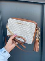 Echte Michael Kors jetset crossbody cameratas Ginny, Ophalen of Verzenden, Wit, Handtas