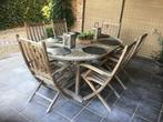 7 delige teak houten tuinmeubelset Royal Arrow, Ophalen, Gebruikt, 6 zitplaatsen, Teakhout