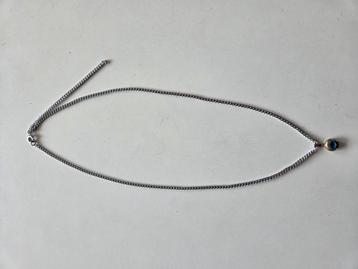 Zilverkleurige ketting met Blue Evil Ey beschikbaar voor biedingen
