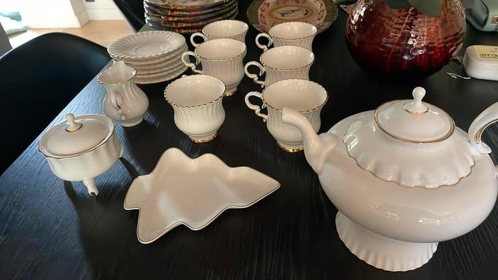 Vintage porseleinen koffieservies – CETTROC Cluj-Napoca, Antiek en Kunst, Antiek | Porselein, Ophalen