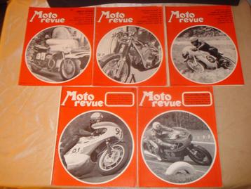 MOTO REVUE Lot N°1 de 5 Anciennes Revues 1971, Livres, Enlèvement ou Envoi, Utilisé, Général