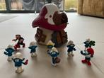 Schleich smurfenhuis + 9 figuren, Collections, Enlèvement, Comme neuf