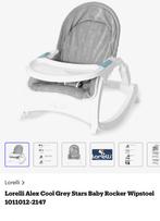 Lorelli Alex Cool Grey Stars Baby Rocker Wipstoel, Ophalen, Zo goed als nieuw, Wipstoel