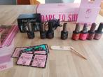 Pink Gellac Set, Enlèvement, Utilisé, Mains et Ongles, Maquillage