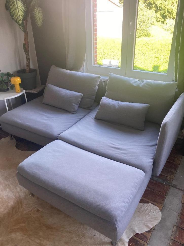 Zetel IKEA, Huis en Inrichting, Zetels | Zetels, Gebruikt, Hoekbank, Driepersoons, 150 tot 200 cm, 100 tot 125 cm, Stof, Ophalen