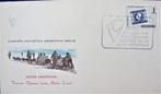 FIRST DAY COVER- ANTARCTICA-POOLREIZIGERS- ARGENTINIË, Ophalen of Verzenden, Gestempeld, Dier of Natuur