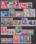 Belgique 1955 année complète, Timbres & Monnaies, Timbres | Europe | Belgique, Envoi, Non oblitéré, Trace d'autocollant
