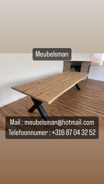 Eikentafel bureau vergadertafel salontafel eettafel, Huis en Inrichting, Tafels | Salontafels, Ophalen of Verzenden, Nieuw, Eikenhout