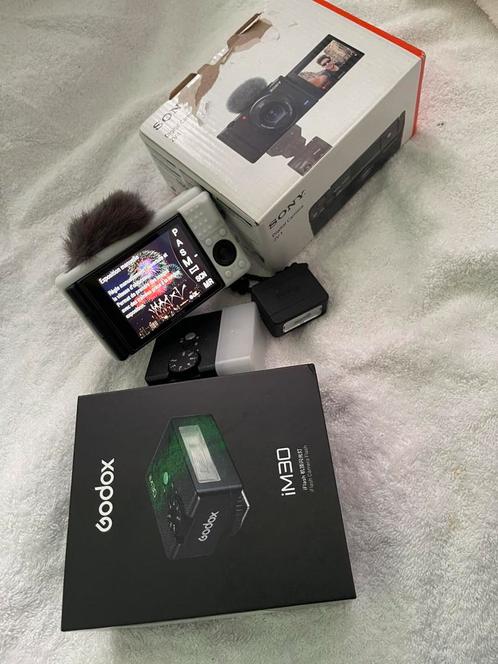 Sony ZV1 + 2 flash, Audio, Tv en Foto, Fotocamera's Digitaal, Sony, Ophalen