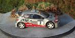 Diorama Peugeot 206 WRC CATALOGNE 2001 - Didier AURIOL, Enlèvement, Utilisé, 1:35 à 1:50, Diorama