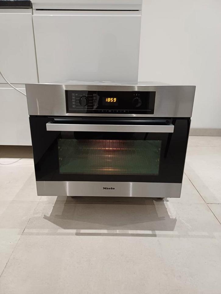 Miele Combi‑magnetronoven CleanGlass, Elektronische apparatuur, Ovens, Zo goed als nieuw, Inbouw, Oven met grill, Hete lucht, Microgolffunctie