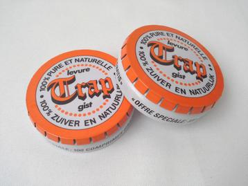 Lot de 2 petites boîtes en métal rondes Trap beschikbaar voor biedingen