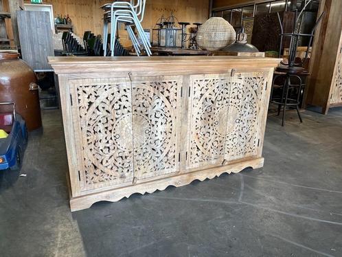 Dressoir Houtsnijwerk Ibiza/Boho pracht exemplaar Nieuw, Huis en Inrichting, Kasten | Overige, Nieuw, Ophalen of Verzenden