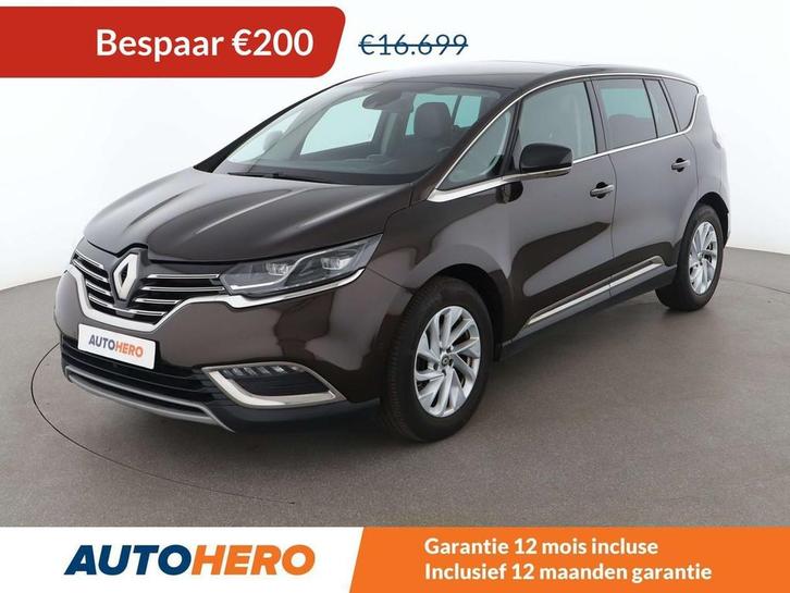 Renault Espace 1.6 TCe Energy Intens (bj 2016, automaat), Auto's, Renault, Te koop, Espace, ABS, Achteruitrijcamera, Airbags, Airconditioning