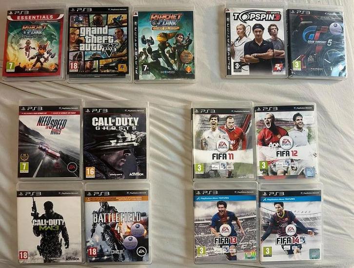 PS3 collectie - 13 games (apart verkrijgbaar), Games en Spelcomputers, Spelcomputers | Sony PlayStation 3, Zo goed als nieuw, Ophalen