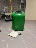 Buiten afvalbak staal 45l met bijhorende sleutel en paal, Ophalen, Gebruikt