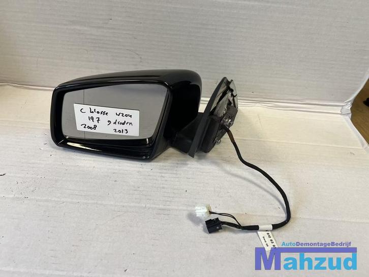 MERCEDES C KLASSE W204 ZWART 197 Links spiegel 2008-2013, Auto-onderdelen, Spiegels, Mercedes-Benz, Gebruikt