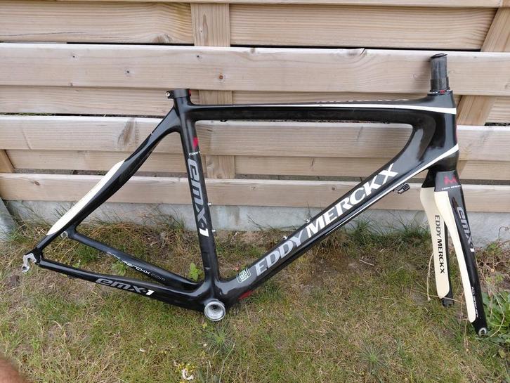 Full carbon Merckx Emx-1 racefietsframe + Merckx onderdelen, Fietsen en Brommers, Fietsonderdelen, Racefiets, Frame, Ophalen