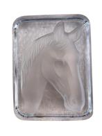 Crystal Horse Paperweight - Daum France gesigneerd, Ophalen of Verzenden