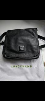 zwarte lederen handtas Lonchamps, Ophalen of Verzenden, Zo goed als nieuw, Zwart, Handtas