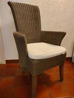 Rotan stoel met leuning, Huis en Inrichting, Stoelen, Ophalen, Twee, Overige kleuren, Zo goed als nieuw