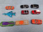 9 auto's Hot Wheels en Matchbox, Utilisé, Enlèvement ou Envoi