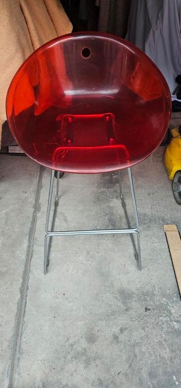 Tabouret / chaise Haute rouge