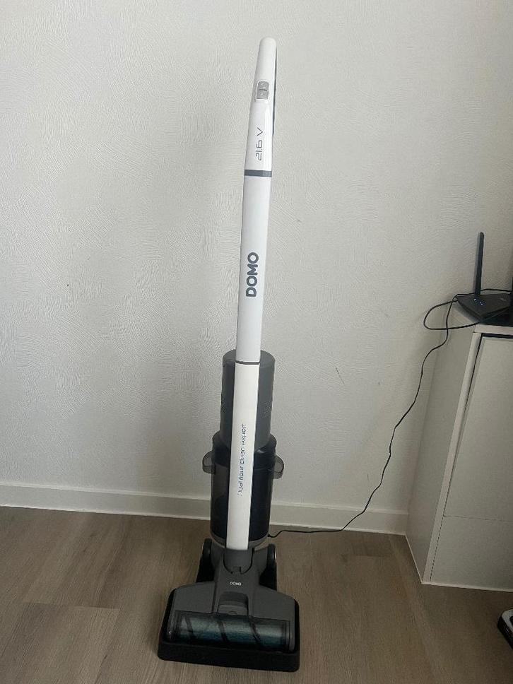 Domo steel dweil en stofzuiger, Electroménager, Aspirateurs, Comme neuf, Aspirateur, Réservoir, Enlèvement