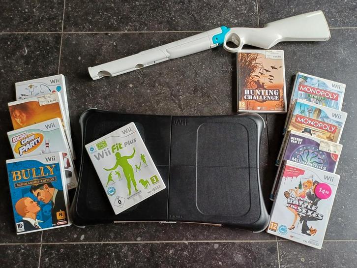 Wii balance board en games, Games en Spelcomputers, Spelcomputers | Nintendo Wii, Zo goed als nieuw, Met Balance Board, Ophalen of Verzenden