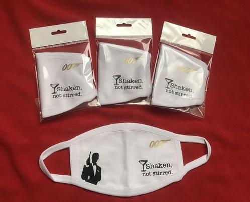 Masque JAMES BOND 007 Mask Shaken Not Stirred Made England, Verzamelen, Film en Tv, Nieuw, Film, Kleding, Ophalen of Verzenden