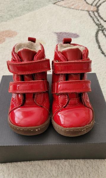 Schoenen Bisgaard rood, leer, 22 maat, Enlèvement, Bisgaard, Fille, Bottines
