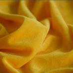 Promo! 6482)160x100cm Velours tissu fin pour carnaval jaune, 120 cm of meer, Geel, Nieuw, Ophalen of Verzenden